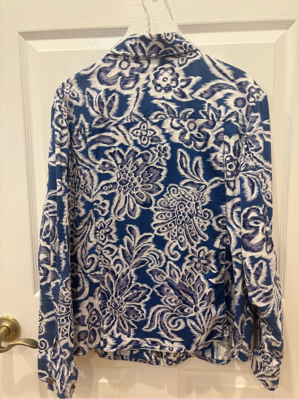 Coldwater Creek Moonlight Floral Zip Up Jacket Size 1X - Picture 2 of 4